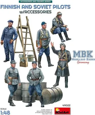 Imagen del producto de Pilotos Finlandeses Y Soviéticos Con Accesorios / Escala 1:48