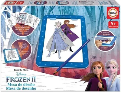 Obrázek produktu pro Grafická tableta, EDUCA Disney Ledové království, svítící, 25 modelů, od 5 let