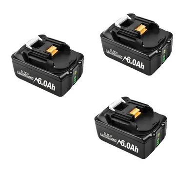Image de Makita batterie 18V, capacité 6Ah, compatible avec BL1830/BL1860, 18V, 3