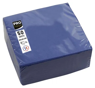 Immagine prodotto di PROnappe SV622010I PROnappe tovaglioli blu navy 2 veli 10,0 x 10,0 cm 50 pz.