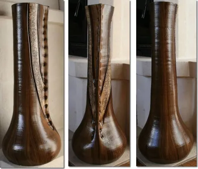 Produktbild von BODENVASE "FALLUS" - Größe 60 cm Schwarzbraun