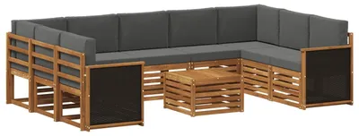 Immagine prodotto di vidaXL Set divani in legno massello di acacia