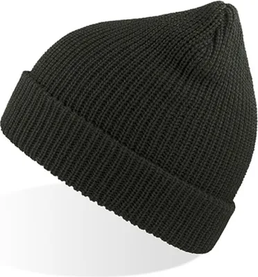 Produktbild von Atlantis WOLL | Woolly Beanie, Geripptes Beanie - Farbe: Forest Green - Größe: One Size