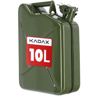 Produktbild von KADAX Benzinkanister "Idre", Kanister aus Stahl, Reservetank, Ohne Trichter, 10L, Grün