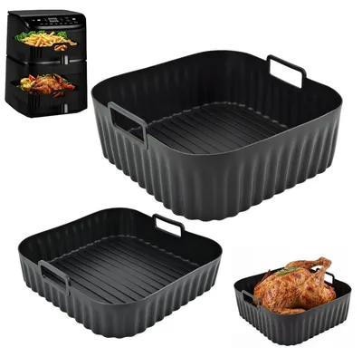 Produktbild von Silikonform für Heißluftfritteuse 10,8L, Antihaft, Hitzebeständig bis 230°C