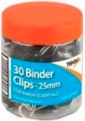 Produktbild von Tiger Stationery - Büroklammern SG14713 (Pack of 9 (19mm)) (Schwarz)
