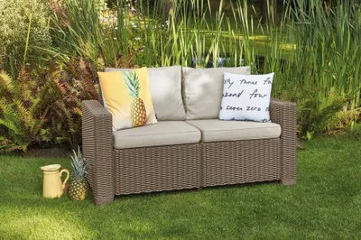 Produktbild von Gartenmöbel Keter California zweisitziges Sofa Cappuccino