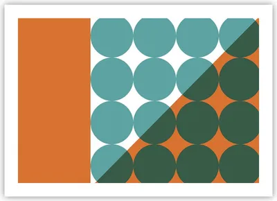 Produktbild von Poster - Poster ohne Rahmen - Koliken Türkis Orange - 70x50 cm - Wand Bild - Wanddeko - Wandbilder - Kunstposter - Wandposter - Bilder - Kunstdruck - Wanddekoration - Wandbild - P2XAA70x50-4606