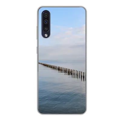 Produktbild von MuchoWow® Handyhülle Schutzhülle Hülle für Samsung Galaxy A50 Nordsee - Wolken - Wasser Silikon Softcase Handy Hülle - Mobiltelefonhülle