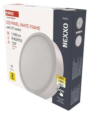 LED svítidlo NEXXO bílé, 22,5 cm, 21 W, teplá/neutrální bílá