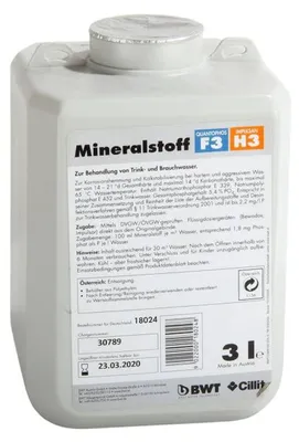 Produktbild von BWT Mineralstoff F3, Multimineralien, Flüssigkeit, 10000 ml