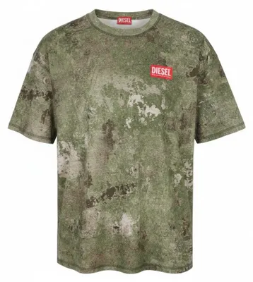 Produktbild von Diesel T-boxt-r12 Men T-shirtgreen Camouflage Crew Neck Short Sleeve - XL