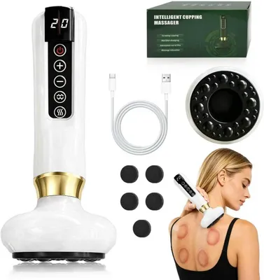 Produktbild von Schröpfgerät Elektrisch,Cellulite-Massagegerät,12 Gängen Schröpfgerät Zur Reinigung Der Meridiane,für Bauch Taille Arme Beine