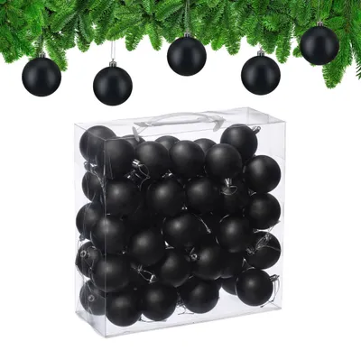 Produktbild von Matte Christbaumkugeln Set, 50 Stück