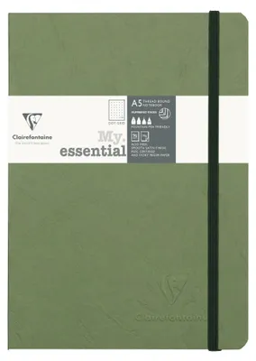 Produktbild von Clairefontaine Notizbuch AgeBag MyEss A5 96Bl dot grün