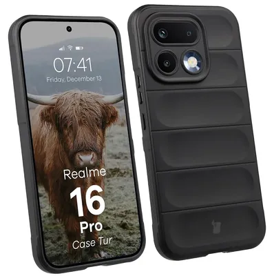 Produktbild von Robuste Handyhülle für Realme 16 Pro 5G, Bizon Case Tur, Schwarz