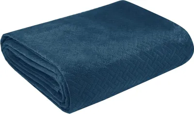 Produktbild von Bettüberwurf Ganzjährig LUIZ 5 graphit dunkelgrau 170x210 cm cm  dunkelblau