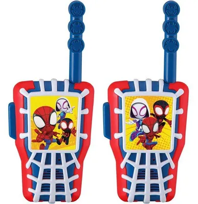 Obrázek produktu pro Dětské vysílačky EKIDS Spidey, dosah 150 metrů, snadné ovládání pomocí tlačítek
