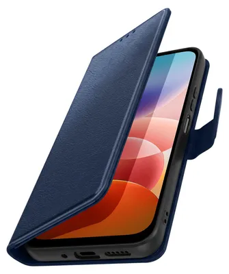 Image de Avizar, étui rabattable pour Xiaomi Redmi 17, avec fonction support, couleur bleu nuit
