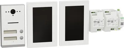 Produktbild von RITTO Listo Video RGE2092270 Zweifamilienhaus-Set TwinBus IP Weiß AP