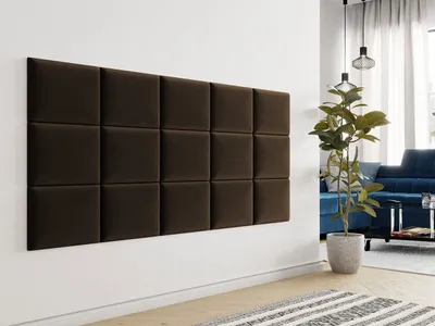 Obrázek produktu pro Čalouněný nástěnný panel 40x30 PAG - hnědý