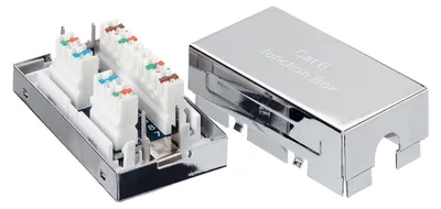Produktbild von Equip Anschlussdose Cat6 geschirmt 22-26AWG T568A/B Polybeutel