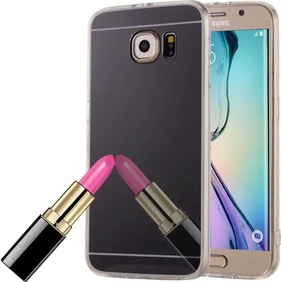Produktbild von Samsung Galaxy S6 Handy Hülle Spiegel Mirror Soft-Case Schutz-Cover Schwarz