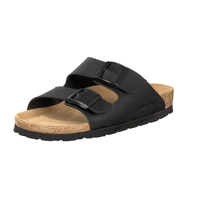Obrázok produktu pre Rohde dámske mule dva remienky pracka polstrovaná korková stielka Alba 5631, veľkosť:41 EU, farba:čierna