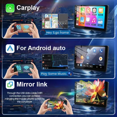 Produktbild von Android Autoradio – Auto-Multimediasystem – Einbauradio – Headunit – Carplay, Android Auto