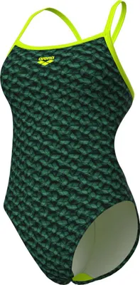 Produktbild von Women's Arena Monogram Swimsuit Cha Dark Sage Multi-Artic Lime 36