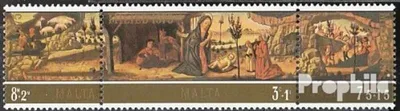 Produktbild von Briefmarken Malta 1975 Mi 518-520 Dreierstreifen (kompl.Ausg.) postfrisch Weihnachten