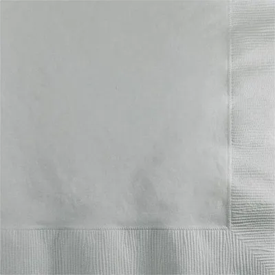 Produktbild von 20 kleine Servietten in Silbergrau 2-lagig 25x25cm