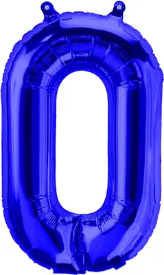Obrázek produktu pro Folienballon Buchstabe O, blau, ca. 40 cm, für Luftbefüllung