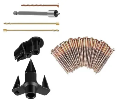 Produktbild von Reparaturset für quietschende Fußböden mit 50/125 Schrauben, Korkboden zur Geräuschdämpfung, Beseitigung von Quietschen, Heimwerkerwerkzeug