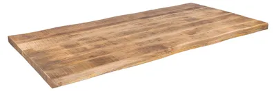 Produktbild von Tischplatte Baumkante 220 x 100 cm massiv Mangoholz Rough LUZERN