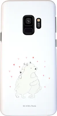Produktbild von Mr. & Mrs. Panda Samsung Galaxy S9 Handyhülle Eisbär Umarmen - Weiß - Geschenk, Hülle, Lustige Sprüche, Smartphone, Cover, Handy Schutzhülle