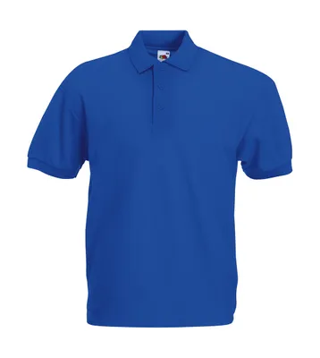 Produktbild von Fruit of the Loom Herren Poloshirt kurzarm Polo Shirt Polohemd Shirt, Größe:2XL, Farbe:Royal Blau