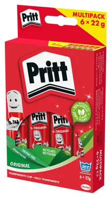 Produktbild von Pritt 1445028, Klebestift, 22 g, Karton, Stoff, Papier, 20 °C, CE, 239 g