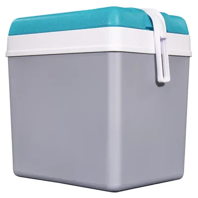 Fixkraft Kunststoff Kühlbox, 24L, grau/blau, ohne Strom 4056181635063 411704 263506 263506V1