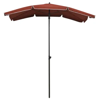 Produktbild von "SALE 2026" Sonnenschirm mit Mast 200x130 cm Terrakottarot - Sonnenschirme DE2730205