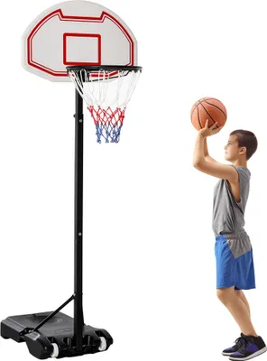 Produktbild von Basketballkorb mobil 155-210 cm höhenverstellbar – Ständer mit Rollen