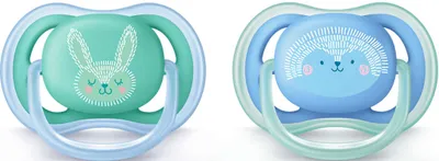 Produktbild von Philips AVENT Ultra Air Schnuller SCF344/23, Ultraweicher Schnuller, Kieferorthopädisch, Silikon, Spülmaschinenbeständig, 2 Stück(e)