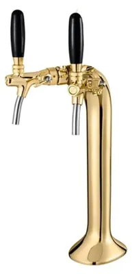 Immagine prodotto di Colonna di erogazione color oro a 2 tubi, elegante, "Top quality!" (prezzo della confezione)