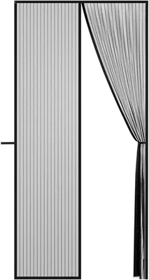 Magnetisches Insektenschutzschirm Türvorhang 90 x 210 cm - Effektiver Insektenschutz für Balkon und Terrasse - Einfache