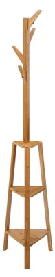 Produktbild von 5 five simply smart - Garderobe 4 haken bambus 3 regalbretter