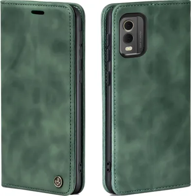 Produktbild von Handy Hülle für Nokia C32 Klapphülle Bookcase Flip Cover Handy Tasche Etui Farbe: Grün