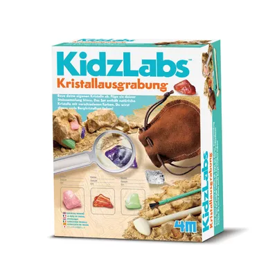 Produktbild von KidzLabs Kristallausgrabung, Entdeckerspiel mit eingeschlossenen Kristallen