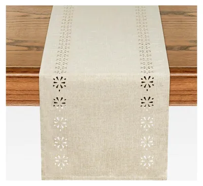 Produktbild von Beiger Tischläufer Boho 32x180cm für moderne Tischdekoration