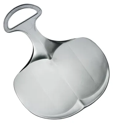 Produktbild von Lenkschlitten für Kinder & Erwachsene - robuster Poporutscher mit Griff für die Wintertage - Schlitten  Germany - standard-silber