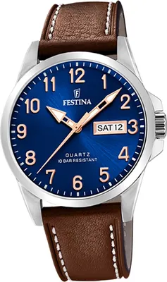 Obrázek produktu pro Festina Pánské hodinky z nerezové oceli F20358/B Náramkové hodinky Brown Classic D2UF20358/B